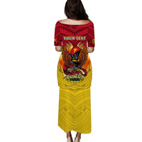 (Custom Personalised) Papua New Guinea Rugby Kumul Pride Puletasi Dress - LT2 - Polynesian Pride