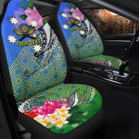 (Custom Personalised) South Sea Islanders Kanakas Hibiscus Polynesia Car Seat Covers - LT2 One Size BLUE - Polynesian Pride
