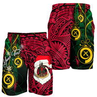 (Custom Personalised) Vanuatu Christmas - Joyeux Nol Santas God Yumi Men Short - LT2 - Polynesian Pride