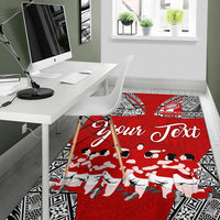 (Custom Personalised) Tonga Rugby Ikale Tahi Sipi Tau Area Rug - LT2 - Polynesian Pride
