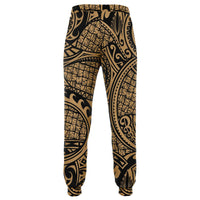 Polynesian Maori Lauhala Gold Joggers - Polynesian Pride