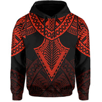 Hawaii Polynesian Hoodie Limited Tab Style Red - Polynesian Pride