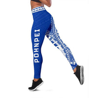 Neo Pohnpei Leggings (Blue) A6 - Polynesian Pride