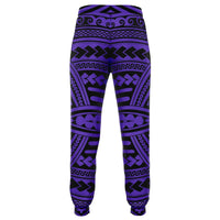 Polynesian Seamless Violet Joggers - Polynesian Pride