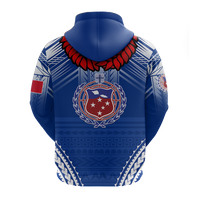 Custom Toa Samoa Rugby Ula Fala Art Hoodie LT12 - Polynesian Pride
