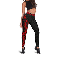 Guam Polynesian 3rd Leggings (Red) A6 - Polynesian Pride