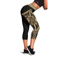 Polynesian Rising 1st Capris A6 Women Black - Polynesian Pride