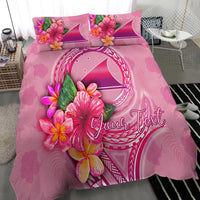 Tokelau Polynesian Custom Personalised Bedding Set - Floral With Seal Pink - Polynesian Pride