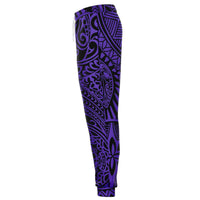 Polynesian Hawaiian Style Tribal Tattoo Violet Joggers - Polynesian Pride