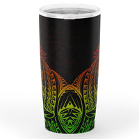 American Samoa Polynesian Tumbler - Reggae - Polynesian Turtle Manta Ray - Polynesian Pride
