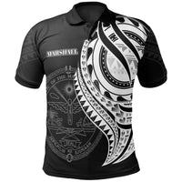 Marshall Islands Polo Shirt Polynesian Patterns Best Marshall Ever Unisex Black - Polynesian Pride