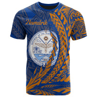 Marshall Islands T Shirt Namdrik Wings Style Unisex Blue - Polynesian Pride