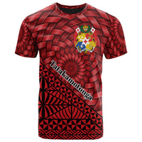 Tonga T Shirt Tatakamotonga Tapa Patterns With Bamboo Unisex Red - Polynesian Pride