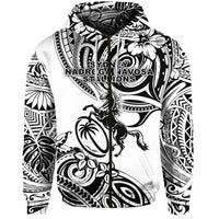 Fiji Rugby Zip Hoodie Sydney Nadroga Navosa Stallions Unique Vibes White LT8 - Polynesian Pride
