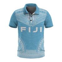 Fiji Polo Shirt Viti Coat Of Arms Polynesian Chief Tattoo Flag Version Unisex White - Polynesian Pride