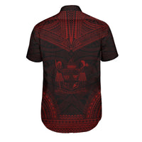 Fiji Polynesian Chief Shirt - Red Version - Polynesian Pride