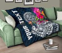American Samoa Custom Personalised Premium Quilt - Summer Vibes - Polynesian Pride