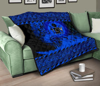Cook Island Quilt Wave Blue Design - Polynesian Pride