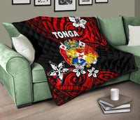 Mate Ma'a Tonga Rugby Premium Quilt Polynesian Unique Vibes - Red - Polynesian Pride