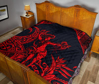 Polynesian Hawaii Premium Quilt - Hula Girl Red - Polynesian Pride