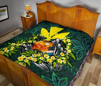 Polynesian Hawaii Premium Quilt - Ti Leaf Lei Turtle - Polynesian Pride