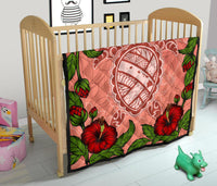 Hawaii Turtle Hibiscus Pink Premium Quilt - Polynesian Pride