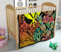 Polynesian Hawaii Premium Quilt - Pineapple Hibiscus - Polynesian Pride