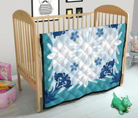 Hawaiian Leaves Tropical Pattern Premium Quilt - Pastel - Argu Style - AH - Polynesian Pride