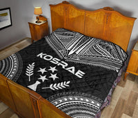 Kosrae Premium Quilt - Kosrae Flag Polynesian Chief Black Version - Polynesian Pride