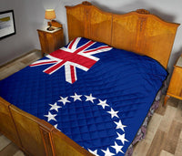 Cook Islands Flag Premium Quilt - Polynesian Pride