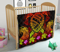 Hawaii Turtle Polynesian Red Premium Quilt - Kuly Style - Polynesian Pride