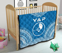 Yap Premium Quilt - Yap Flag Polynesian Chief BLue Version - Polynesian Pride