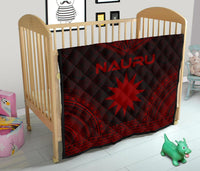 Nauru Premium Quilt - Nauru Flag Polynesian Chief Red Version - Polynesian Pride