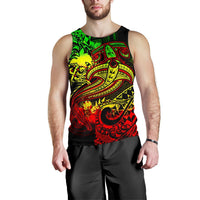 Papua New Guinea Men's Tank Top - Reggae Shark Polynesian Tattoo - Polynesian Pride