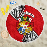 Tonga Rugby Beach Blanket Polynesian Style Pinwheel Beach Blanket One Size Red - Polynesian Pride