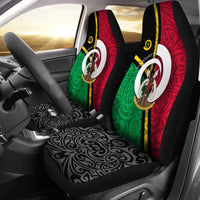 Vanuatu Car Seat Covers - Vanuatu Coat Of Arms Design - Polynesian Pride