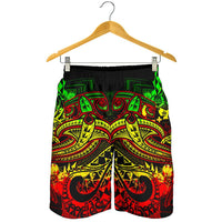 Tonga Men's Shorts - Reggae Shark Polynesian Tattoo - Polynesian Pride