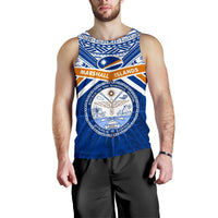 Marshall Islands Rugby Men Tank Top Forever Blue - Polynesian Pride