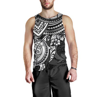 Pohnpei Polynesian Tank Top (Men) - Polynesian White Turtle - Polynesian Pride