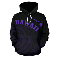 Hawaii Polynesia Hoodie Violet Tatau Style - Polynesian Pride