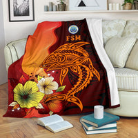 Federated States Of Micronesia Blanket premium - Tribal Tuna Fish - Polynesian Pride