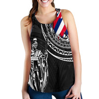 Hawaii King Flag Polynesian Women's Racerback Tank - Tity Style - Polynesian Pride