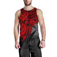 Wallis and Futuna Polynesian Men's Tank Top - Red Turtle - Polynesian Pride