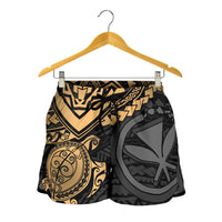 Polynesian Hawaii Short (Women) - Gold Turtle - Polynesian Pride