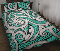 Hawaii Quilt Bed Set Polynesia Maori Ethnic Ornament AH - Polynesian Pride