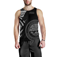 Federated States of Micronesia Pattern Men's Tank Top Black - Polynesian Pride