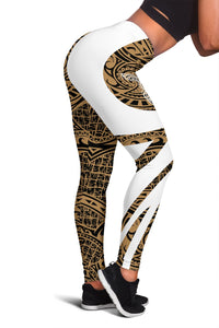 Hawaii Turtle Leggings - Warrior Style White - Polynesian Pride