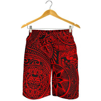 Polynesian Hawaiian Style Tribal Tattoo Red Men's Short - Polynesian Pride