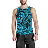 Polynesian Men Tank Top 50 Cyan - Polynesian Pride