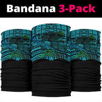 Hawaii Polynesian Warrior Kanaka Anchor Bandana 3-Pack - AH - Blue - Polynesian Pride